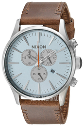 Nixon The Sentry Niebieski/Skóra Ø42 mm A4052547-00