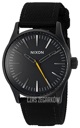 Nixon The Sentry Czarny/Skóra Ø38 mm A426001-00
