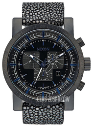 Nixon The Magnacon Czarny/Skóra Ø48 mm A4582136-00