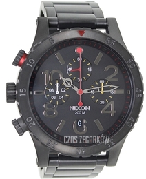 Nixon The 48-20 Chrono Czarny/Stal Ø48 mm A4861320-00