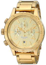 Nixon The 48-20 Szampański/Stal w odcieniu złota Ø47 mm A486502