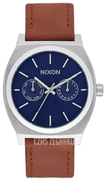 Nixon The Time Teller Niebieski/Skóra Ø37 mm A9272307-00