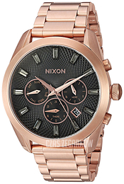 Nixon Czarny/Stal w kolorze różowego złota Ø42 mm A9312046-00