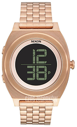 Nixon The Time Teller Ekran LCD/Stal w kolorze różowego złota Ø40 mm A948897-00