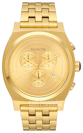 Nixon The Time Teller Żółte złoto/Stal w odcieniu złota Ø39 mm A972SW2378-00