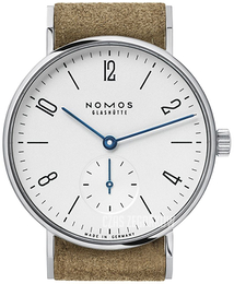 Nomos Glashütte Tangente Biały/Skóra Ø32.8 mm N-122