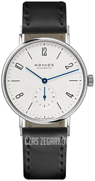 Nomos Glashütte Tangente Biały/Skóra Ø35 mm N-139