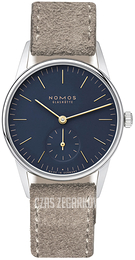 Nomos Glashütte Orion Niebieski/Skóra Ø32.8 mm N-330