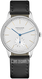 Nomos Glashütte Orion Srebrny/Skóra Ø38.5 mm N-340