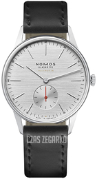 Nomos Glashütte Orion Srebrny/Skóra Ø38.5 mm N-342