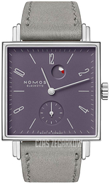 Nomos Glashütte Tetra Purpurowy/Skóra N-488