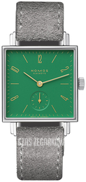 Nomos Glashütte Tetra Zielony/Skóra N-489