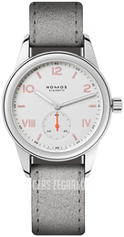 Nomos Glashütte Club Biały/Skóra Ø36 mm N-708
