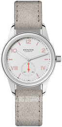 Nomos Glashütte Club Biały/Skóra Ø36 mm N-709