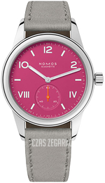 Nomos Glashütte Club Różowy/Skóra Ø36 mm N-711