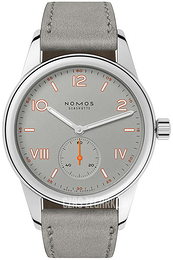 Nomos Glashütte Club Szary/Skóra Ø36 mm N-712