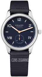 Nomos Glashütte Club Niebieski/Tkanina Ø39.5 mm N-767