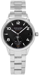 Nomos Glashütte Club Czarny/Stal Ø42 mm N-781