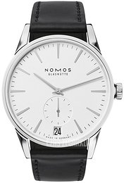 Nomos Glashütte Zurich Biały/Skóra Ø39.8 mm N-802