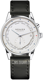Nomos Glashütte Zurich Biały/Skóra Ø39.9 mm N-805
