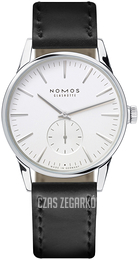 Nomos Glashütte Zurich Biały/Skóra Ø39.8 mm N-806