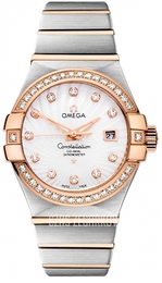 Omega Constellation Co-Axial 31mm Biały/18 karatowe różowe złoto Ø31 mm 123.25.31.20.55.001