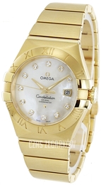 Omega Constellation Co-Axial 31mm Biały/18 karatowe żółte złoto Ø31 mm 123.50.31.20.55.002