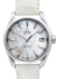 Omega Seamaster Aqua Terra 150m Co-Axial 38.5mm Biały/Skóra Ø38.5 mm 231.13.39.21.55.001