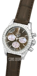 Omega De Ville Co-Axial Chronograph Brązowy/Skóra Ø35 mm 422.18.35.50.13.001