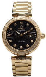 Omega De Ville Ladymatic Co-Axial 34mm Czarny/18 karatowe żółte złoto Ø34 mm 425.65.34.20.51.002