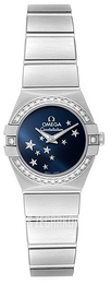 Omega Constellation Quartz 24mm Niebieski/Stal Ø24 mm 123.15.24.60.03.001