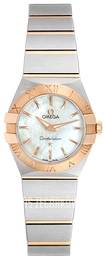 Omega Constellation Quartz 24mm Biały/18 karatowe różowe złoto Ø24 mm 123.20.24.60.05.001