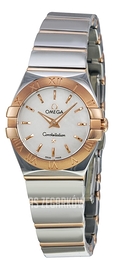 Omega Constellation Quartz 24mm Biały/18 karatowe różowe złoto Ø24 mm 123.20.24.60.05.003