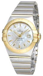 Omega Constellation Co-Axial 31mm Biały/18 karatowe żółte złoto Ø31 mm 123.20.31.20.05.002