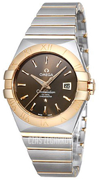 Omega Constellation Co-Axial 31mm Brązowy/18 karatowe różowe złoto Ø31 mm 123.20.31.20.13.001
