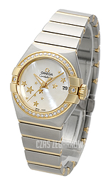 Omega Constellation Co-Axial 27mm Biały/Stal Ø27 mm 123.25.27.20.05.001