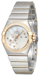 Omega Constellation Co-Axial 27mm Biały/Stal Ø27 mm 123.25.27.20.05.002