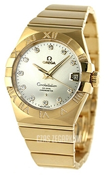 Omega Constellation Co-Axial 38mm Srebrny/18 karatowe żółte złoto Ø38 mm 123.55.38.21.52.008