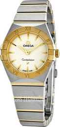 Omega Constellation Quartz 25Mm Srebrny/18 karatowe żółte złoto Ø25 mm 131.20.25.60.02.002
