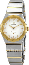 Omega Constellation Quartz 28Mm Srebrny/18 karatowe żółte złoto Ø28 mm 131.20.28.60.52.002