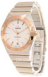 Omega Constellation Quartz 36 Mm Srebrny/18 karatowe różowe złoto Ø36 mm 131.20.36.60.02.001