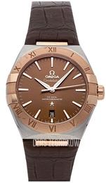 Omega Constellation Co-Axial 39Mm Brązowy/Skóra Ø39 mm 131.23.39.20.13.001