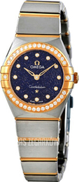 Omega Constellation Quartz 25Mm Niebieski/18 karatowe żółte złoto Ø25 mm 131.25.25.60.53.001