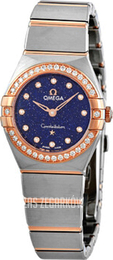 Omega Constellation Quartz 25Mm Niebieski/18 karatowe różowe złoto Ø25 mm 131.25.25.60.53.002