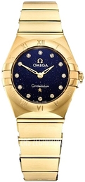Omega Constellation Quartz 25Mm Niebieski/18 karatowe żółte złoto Ø25 mm 131.50.25.60.53.001