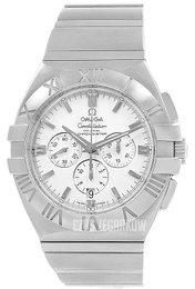 Omega Constellation Double Eagle Chrono Biały/Stal Ø41 mm 1514.20.00