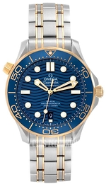 Omega Seamaster Diver 300m Niebieski/18 karatowe żółte złoto Ø42 mm 210.20.42.20.03.001