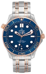 Omega Seamaster Diver 300M Niebieski/18 karatowe różowe złoto Ø42 mm 210.20.42.20.03.002