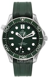 Omega Seamaster Diver 300M Zielony/Guma Ø42 mm 210.32.42.20.10.001