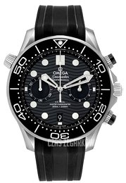 Omega Seamaster Diver 300M Czarny/Guma Ø44 mm 210.32.44.51.01.001